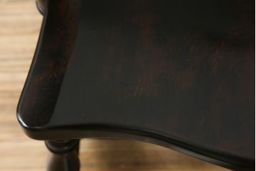 中古　美品　希少な廃番品　松本民芸家具　木の味わいと職人の技が楽しめる304F型ロッキングチェア(板座チェア、アームチェア、イス、揺り椅子)(R-075852)