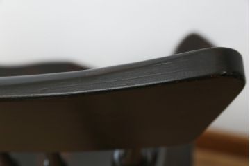 中古　美品　希少な廃番品　松本民芸家具　木の味わいと職人の技が楽しめる304F型ロッキングチェア(板座チェア、アームチェア、イス、揺り椅子)(R-075852)