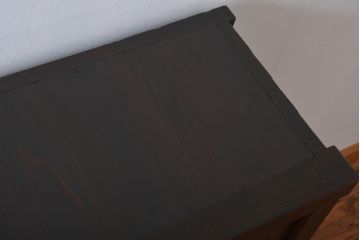 和製アンティーク　当店リメイク　六尺　使い込まれた風合いが魅力的な脚付き水屋箪笥サイドボード(サイドキャビネット、収納棚、戸棚)(R-075855)
