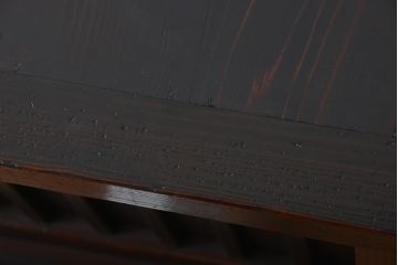 和製アンティーク　当店リメイク　六尺　使い込まれた風合いが魅力的な脚付き水屋箪笥サイドボード(サイドキャビネット、収納棚、戸棚)(R-075855)