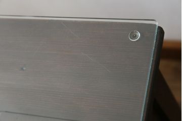和製アンティーク　明治大正期　当店リメイク　和モダンな空間づくりイ活躍する収納棚付き蔵戸テーブル(4人掛けダイニングテーブル、食卓)(R-075856)