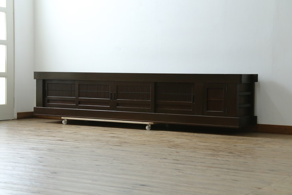 和製アンティーク　 特大!!　存在感バツグンの九尺水屋箪笥ローボード　(R-075857)