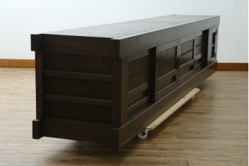 和製アンティーク　 特大!!　存在感バツグンの九尺水屋箪笥ローボード　(R-075857)