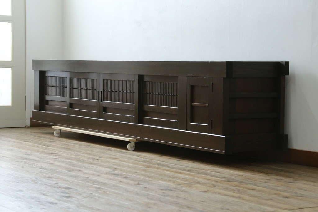 和製アンティーク　 特大!!　存在感バツグンの九尺水屋箪笥ローボード　(R-075857)