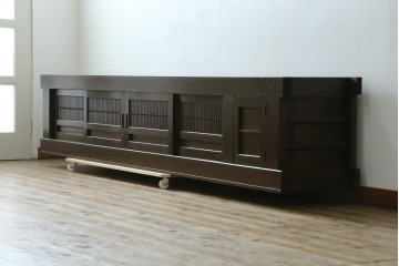 和製アンティーク　 特大!!　存在感バツグンの九尺水屋箪笥ローボード　(R-075857)