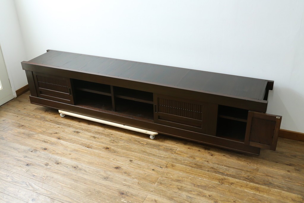 和製アンティーク　 特大!!　存在感バツグンの九尺水屋箪笥ローボード　(R-075857)