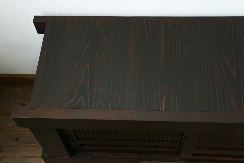 和製アンティーク　 特大!!　存在感バツグンの九尺水屋箪笥ローボード　(R-075857)