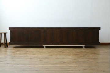 和製アンティーク　 特大!!　存在感バツグンの九尺水屋箪笥ローボード　(R-075857)