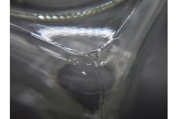 アンティーク雑貨　当時物　デッドストック　アルミ蓋　レトロな雰囲気を醸し出すガラス瓶3個セット(角型、角瓶、キャニスター、ガラスビン、菓子瓶、硝子、フタ付き)(R-075867)