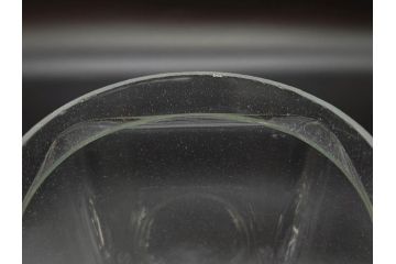 アンティーク雑貨　当時物　デッドストック　アルミ蓋　大・小　お洒落なディスプレイが叶うレトロなガラス瓶2個セット(角型、角瓶、キャニスター、ガラスビン、菓子瓶、硝子、フタ付き)(R-075871)