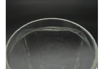 アンティーク雑貨　当時物　デッドストック　アルミ蓋　大・小　お洒落なディスプレイが叶うレトロなガラス瓶2個セット(角型、角瓶、キャニスター、ガラスビン、菓子瓶、硝子、フタ付き)(R-075871)