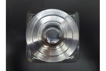 アンティーク雑貨　当時物　デッドストック　アルミ蓋　レトロな雰囲気を醸し出すガラス瓶2個セット(角型、角瓶、キャニスター、ガラスビン、菓子瓶、硝子、フタ付き)(R-075875)
