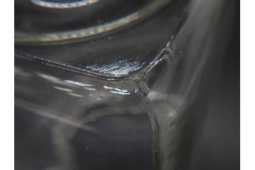 アンティーク雑貨　当時物　デッドストック　アルミ蓋　レトロな雰囲気を醸し出すガラス瓶2個セット(角型、角瓶、キャニスター、ガラスビン、菓子瓶、硝子、フタ付き)(R-075876)