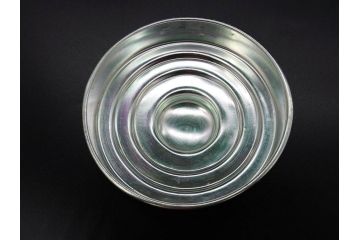 アンティーク雑貨　当時物　デッドストック　アルミ蓋　レトロな雰囲気を醸し出すガラス瓶2個セット(角型、角瓶、キャニスター、ガラスビン、菓子瓶、硝子、フタ付き)(R-075876)
