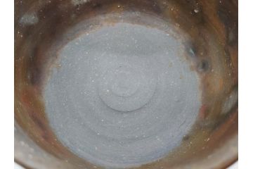 重要無形文化財　人間国宝　山本陶秀　備前焼　約12cm　4寸　深みのある色合いが上品な和の雰囲気を高める茶碗(和食器、抹茶碗、茶道具、茶器、共箱付き、四寸)(R-075878)