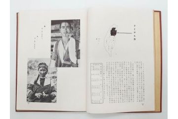 戦前　昭和10年　台湾蕃界展望　写真集　写真帳　勝山写真館発行(中国、蕃族、蕃人、生蕃、タイヤル族、サイセット族、ブヌン族、ツオウ族、パイワン族、アミ族、ヤミ族、理蕃之友発行所、1935年、写真帖、古本)(R-075880)