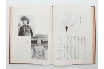 戦前　昭和10年　台湾蕃界展望　写真集　写真帳　勝山写真館発行(中国、蕃族、蕃人、生蕃、タイヤル族、サイセット族、ブヌン族、ツオウ族、パイワン族、アミ族、ヤミ族、理蕃之友発行所、1935年、写真帖、古本)(R-075880)