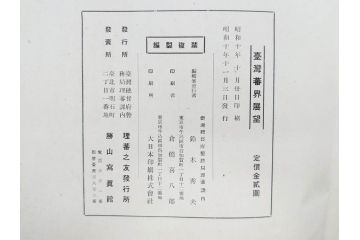 戦前　昭和10年　台湾蕃界展望　写真集　写真帳　勝山写真館発行(中国、蕃族、蕃人、生蕃、タイヤル族、サイセット族、ブヌン族、ツオウ族、パイワン族、アミ族、ヤミ族、理蕃之友発行所、1935年、写真帖、古本)(R-075880)