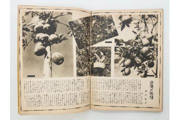 戦前　昭和19年　朝日新聞社発行　南方の據點　台湾　写真報道(中国、拠点、写真集、資料、古本、古書、1944年)(R-075881)