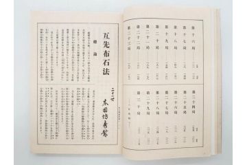 戦前　本因坊秀哉　直筆署名・落款入　名人囲碁全集　誠文堂発行　昭和六年　7冊セット(和綴じ、和本、互先定石、布石法、置碁定石、實戦軌範、非売品、6年)(R-075895)