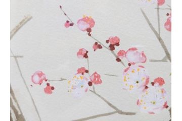 真作　竹内栖鳳　「梅園禽語」　限定200部　84/200　リトラグフ(版画、絵画、額装、箱付き)(R-075897)
