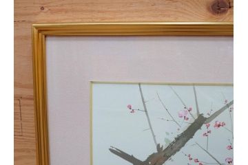 真作　竹内栖鳳　「梅園禽語」　限定200部　84/200　リトラグフ(版画、絵画、額装、箱付き)(R-075897)