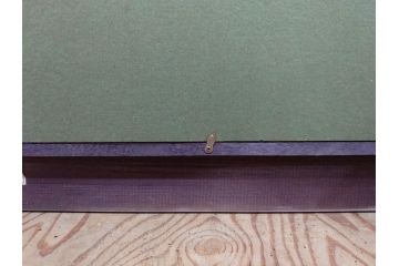真作　超稀少　田崎広助(廣助)　「宝満山」　74.5cm×39.5cm　磁彩画(陶板画、陶額、額装)(R-075901)