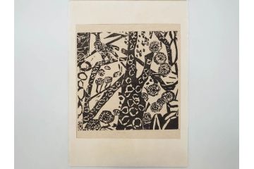 棟方志功　限定300部の内第186部　板画柵(10枚セット、木版画、稚薩、阿難陀、松鷹、蜻蛉、山火、大首、腹鏡、髪香、妻立、湧然、えくらん社、箱付き)(R-075902)