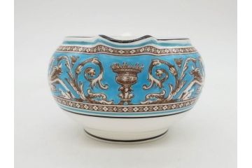ウェッジウッド　WEDGWOOD　フロレンティーン　ターコイズ　クラシックで重厚な雰囲気が魅力のティーセット(ティーポット、ティーカップ&ソーサー5客、C&S、クリーマー、ミルクポット、ピオニー、洋食器)(R-075903)