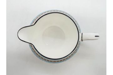 ウェッジウッド　WEDGWOOD　フロレンティーン　ターコイズ　クラシックで重厚な雰囲気が魅力のティーセット(ティーポット、ティーカップ&ソーサー5客、C&S、クリーマー、ミルクポット、ピオニー、洋食器)(R-075903)