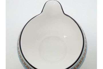ウェッジウッド　WEDGWOOD　フロレンティーン　ターコイズ　クラシックで重厚な雰囲気が魅力のティーセット(ティーポット、ティーカップ&ソーサー5客、C&S、クリーマー、ミルクポット、ピオニー、洋食器)(R-075903)