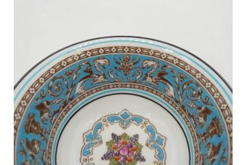 ウェッジウッド　WEDGWOOD　フロレンティーン　ターコイズ　クラシックで重厚な雰囲気が魅力のティーセット(ティーポット、ティーカップ&ソーサー5客、C&S、クリーマー、ミルクポット、ピオニー、洋食器)(R-075903)