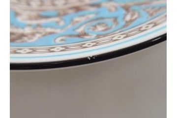 ウェッジウッド　WEDGWOOD　フロレンティーン　ターコイズ　クラシックで重厚な雰囲気が魅力のティーセット(ティーポット、ティーカップ&ソーサー5客、C&S、クリーマー、ミルクポット、ピオニー、洋食器)(R-075903)