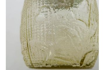 戦前　大正〜昭和初期　昭和レトロな雰囲気を醸し出す古いあめや瓶(菓子瓶、砂糖壷、キャンディーポット、ガラス瓶、ガラスビン、蓋(フタ)付き、ペロペロ、飴屋)(R-075904)