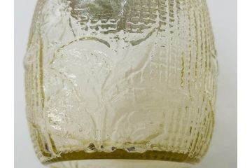 戦前　大正〜昭和初期　昭和レトロな雰囲気を醸し出す古いあめや瓶(菓子瓶、砂糖壷、キャンディーポット、ガラス瓶、ガラスビン、蓋(フタ)付き、ペロペロ、飴屋)(R-075904)