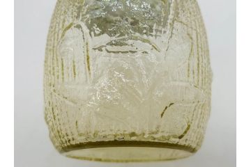 戦前　大正〜昭和初期　昭和レトロな雰囲気を醸し出す古いあめや瓶(菓子瓶、砂糖壷、キャンディーポット、ガラス瓶、ガラスビン、蓋(フタ)付き、ペロペロ、飴屋)(R-075904)