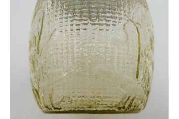 戦前　大正〜昭和初期　昭和レトロな雰囲気を醸し出す古いあめや瓶(菓子瓶、砂糖壷、キャンディーポット、ガラス瓶、ガラスビン、蓋(フタ)付き、ペロペロ、飴屋)(R-075904)