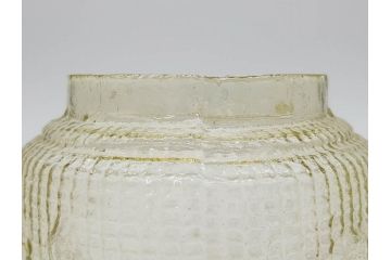 戦前　大正〜昭和初期　昭和レトロな雰囲気を醸し出す古いあめや瓶(菓子瓶、砂糖壷、キャンディーポット、ガラス瓶、ガラスビン、蓋(フタ)付き、ペロペロ、飴屋)(R-075904)