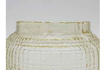 戦前　大正〜昭和初期　昭和レトロな雰囲気を醸し出す古いあめや瓶(菓子瓶、砂糖壷、キャンディーポット、ガラス瓶、ガラスビン、蓋(フタ)付き、ペロペロ、飴屋)(R-075904)