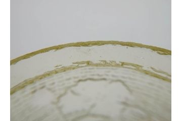 戦前　大正〜昭和初期　昭和レトロな雰囲気を醸し出す古いあめや瓶(菓子瓶、砂糖壷、キャンディーポット、ガラス瓶、ガラスビン、蓋(フタ)付き、ペロペロ、飴屋)(R-075904)