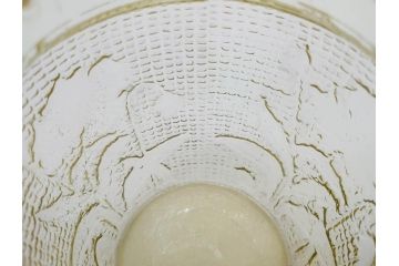 戦前　大正〜昭和初期　昭和レトロな雰囲気を醸し出す古いあめや瓶(菓子瓶、砂糖壷、キャンディーポット、ガラス瓶、ガラスビン、蓋(フタ)付き、ペロペロ、飴屋)(R-075904)