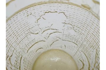 戦前　大正〜昭和初期　昭和レトロな雰囲気を醸し出す古いあめや瓶(菓子瓶、砂糖壷、キャンディーポット、ガラス瓶、ガラスビン、蓋(フタ)付き、ペロペロ、飴屋)(R-075904)