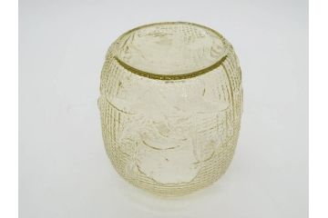 戦前　大正〜昭和初期　昭和レトロな雰囲気を醸し出す古いあめや瓶(菓子瓶、砂糖壷、キャンディーポット、ガラス瓶、ガラスビン、蓋(フタ)付き、ペロペロ、飴屋)(R-075904)