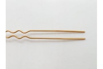 珊瑚玉　K18 金　シンプルながらも上品な雰囲気溢れる簪(サンゴ、かんざし、玉簪、和装小物、髪飾り、アクセサリー)(R-075910)