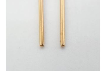 珊瑚玉　K18 金　シンプルながらも上品な雰囲気溢れる簪(サンゴ、かんざし、玉簪、和装小物、髪飾り、アクセサリー)(R-075910)