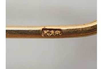珊瑚玉　K18 金　シンプルながらも上品な雰囲気溢れる簪(サンゴ、かんざし、玉簪、和装小物、髪飾り、アクセサリー)(R-075910)