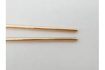 翡翠　K18 金　落ち着いた色合いが品のある雰囲気を醸し出す簪(ヒスイ、かんざし、和装小物、髪飾り、アクセサリー)(R-075911)