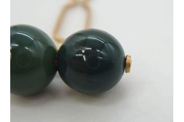 翡翠　K18 金　落ち着いた色合いが品のある雰囲気を醸し出す簪(ヒスイ、かんざし、和装小物、髪飾り、アクセサリー)(R-075911)