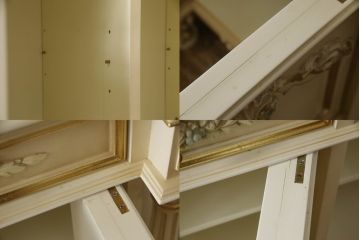 中古　美品　イタリア　SILIK(シリック)　特大　ロココ調　豪華な装飾で存在感たっぷりのサイドボード(サイドキャビネット、戸棚、収納棚)(定価約250万円)(R-075915)