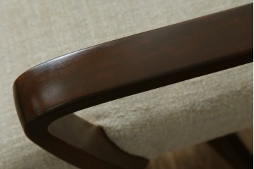 和製アンティーク　美品　レトロ　落ち着いた木味が魅力的な回転チェア　(R-075925)
